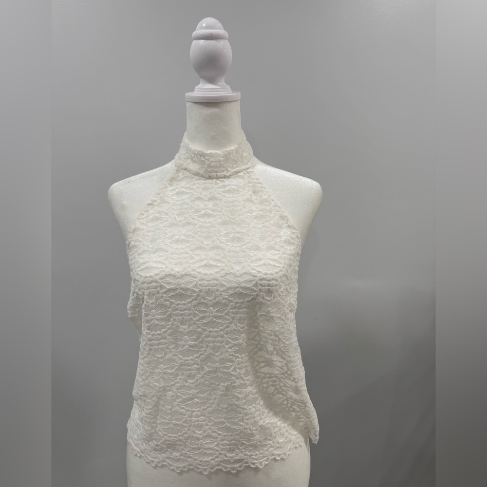 Free People Off White Halter Top